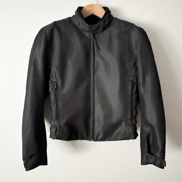 River Road Ladies' Padded Nylon Ruched Short Motorcycle Riding Jacket Size XL - Picture 8 of 13